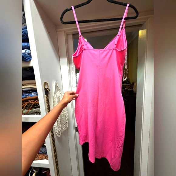 Pink Wrap Dress - Picture 2 of 3